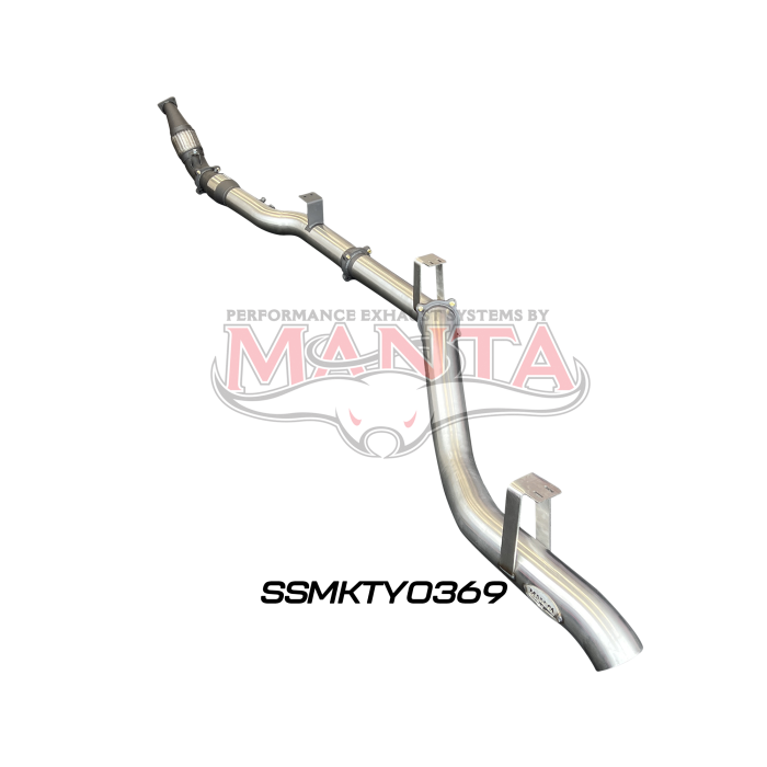 Manta VDJ76 4.5L V8 (DPF) Wagon 4in Turbo Back with Cat & without Muffler Exhaust System SSMKTY0369
