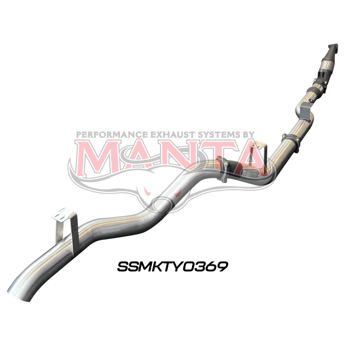 Manta VDJ76 4.5L V8 (DPF) Wagon 4in Turbo Back with Cat & without Muffler Exhaust System SSMKTY0369
