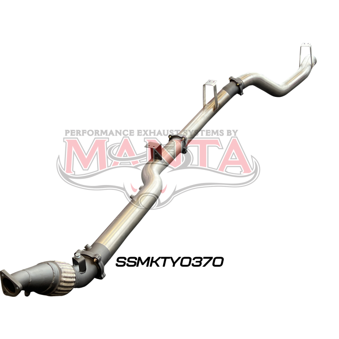Manta VDJ76 4.5L V8 (DPF) Wagon 4in Turbo Back without Cat & without Muffler Exhaust System SSMKTY0370
