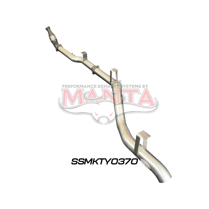 Manta VDJ76 4.5L V8 (DPF) Wagon 4in Turbo Back without Cat & without Muffler Exhaust System SSMKTY0370