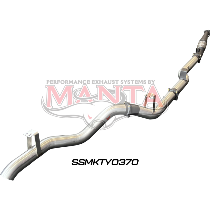 Manta VDJ76 4.5L V8 (DPF) Wagon 4in Turbo Back without Cat & without Muffler Exhaust System SSMKTY0370