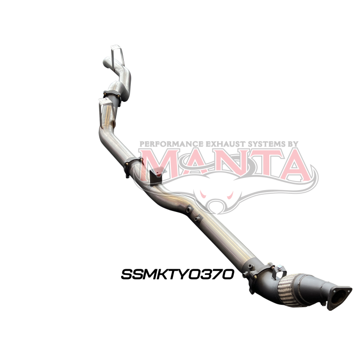 Manta VDJ76 4.5L V8 (DPF) Wagon 4in Turbo Back without Cat & without Muffler Exhaust System SSMKTY0370
