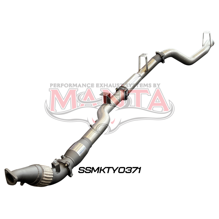Manta VDJ76 4.5L V8 Wagon (Without DPF), 4in Turbo Back with Cat & Muffler Exhaust System SSMKTY0371