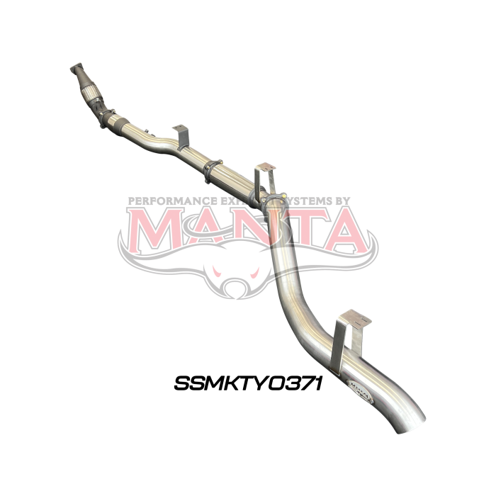 Manta VDJ76 4.5L V8 Wagon (Without DPF), 4in Turbo Back with Cat & Muffler Exhaust System SSMKTY0371