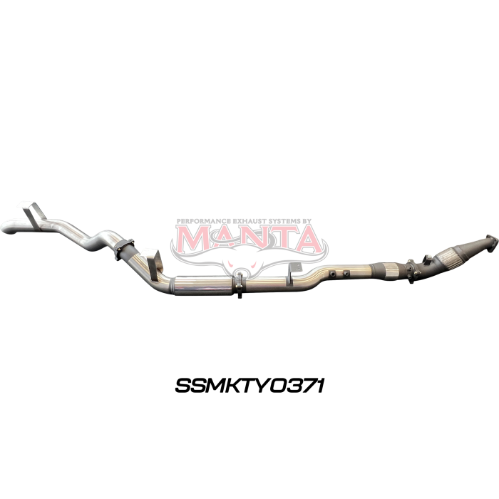 Manta VDJ76 4.5L V8 Wagon (Without DPF), 4in Turbo Back with Cat & Muffler Exhaust System SSMKTY0371
