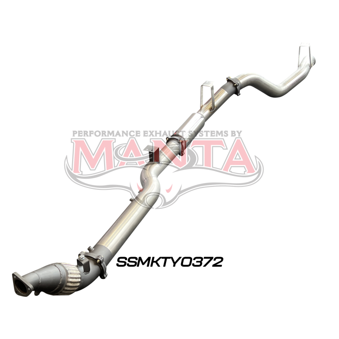 Manta VDJ76 4.5L V8 Wagon (Without DPF), 4in Turbo Back without Cat & with Muffler Exhaust System SSMKTY0372