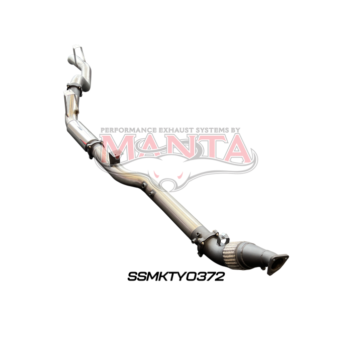 Manta VDJ76 4.5L V8 Wagon (Without DPF), 4in Turbo Back without Cat & with Muffler Exhaust System SSMKTY0372