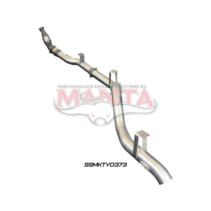 Manta VDJ76 4.5L V8 Wagon (Without DPF), 4in Turbo Back with Cat & without Muffler Exhaust System SSMKTY0373