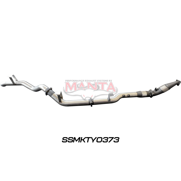 Manta VDJ76 4.5L V8 Wagon (Without DPF), 4in Turbo Back with Cat & without Muffler Exhaust System SSMKTY0373