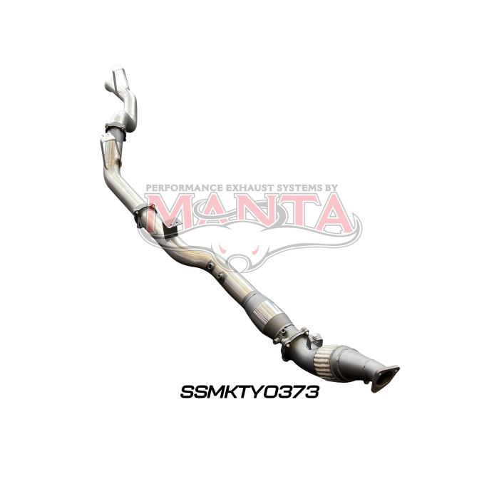 Manta VDJ76 4.5L V8 Wagon (Without DPF), 4in Turbo Back with Cat & without Muffler Exhaust System SSMKTY0373