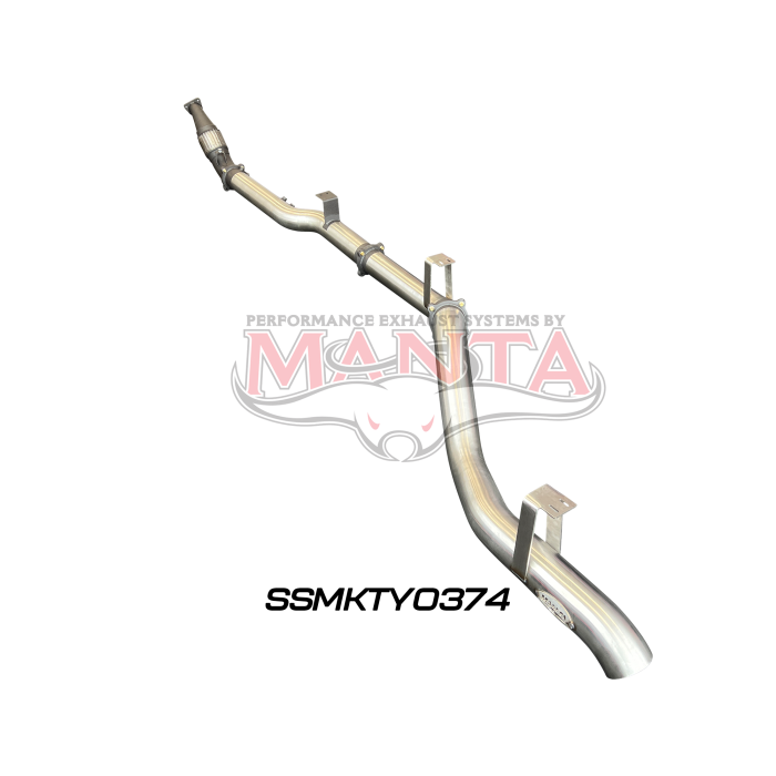 Manta VDJ76 4.5L V8 Wagon (Without DPF), 4in Turbo Back without Cat & without Muffler Exhaust System SSMKTY0374