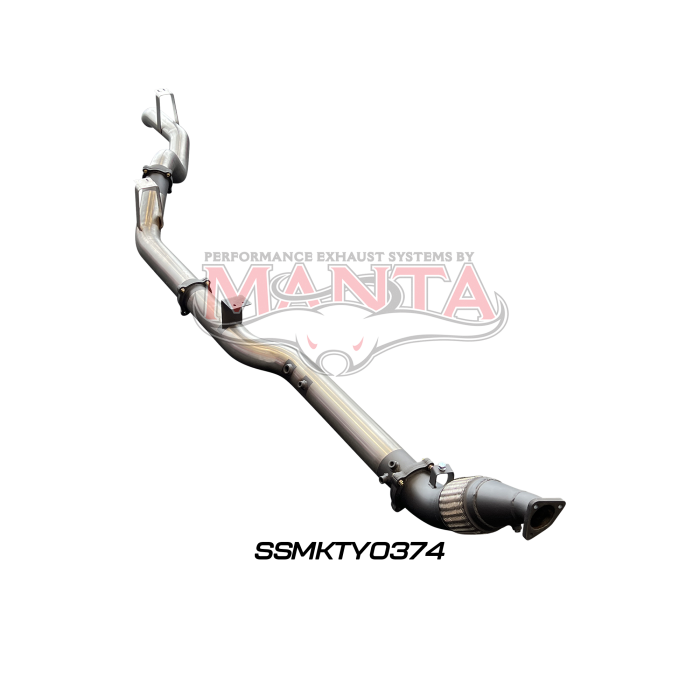 Manta VDJ76 4.5L V8 Wagon (Without DPF), 4in Turbo Back without Cat & without Muffler Exhaust System SSMKTY0374