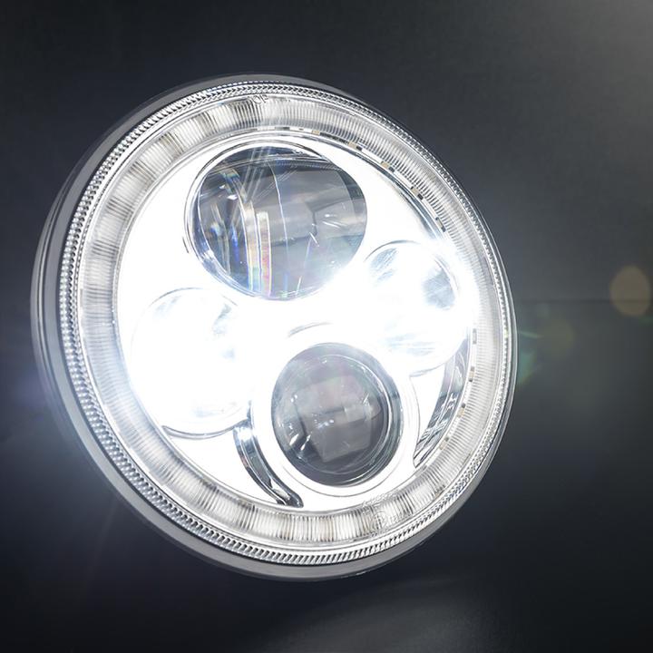 STEDI Headlight fits Jeep Wrangler Defender Harley Halo  LED 7 Inch LEDMOTOIRIS7