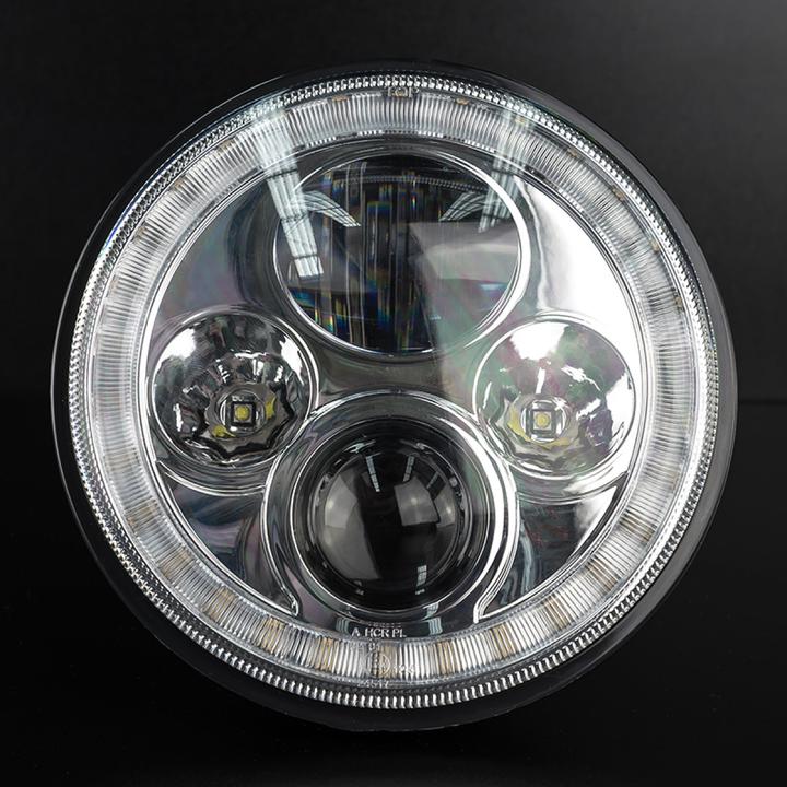 STEDI Headlight fits Jeep Wrangler Defender Harley Halo  LED 7 Inch LEDMOTOIRIS7