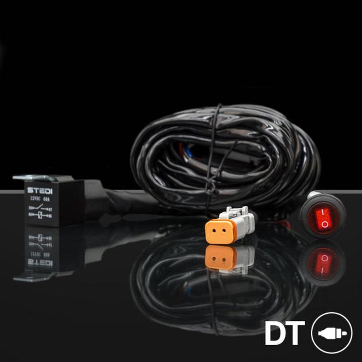 STEDI Wiring Kit  LED Light 12V 40A Switch Relay WIRLEDKIT