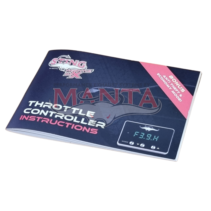 Manta STING Throttle MAX for RG Colorado, DT Ram, Y62 Patrol, JL Wranger, JT Gladiator, Navara D40 & NP300 Throttle Controller STM510