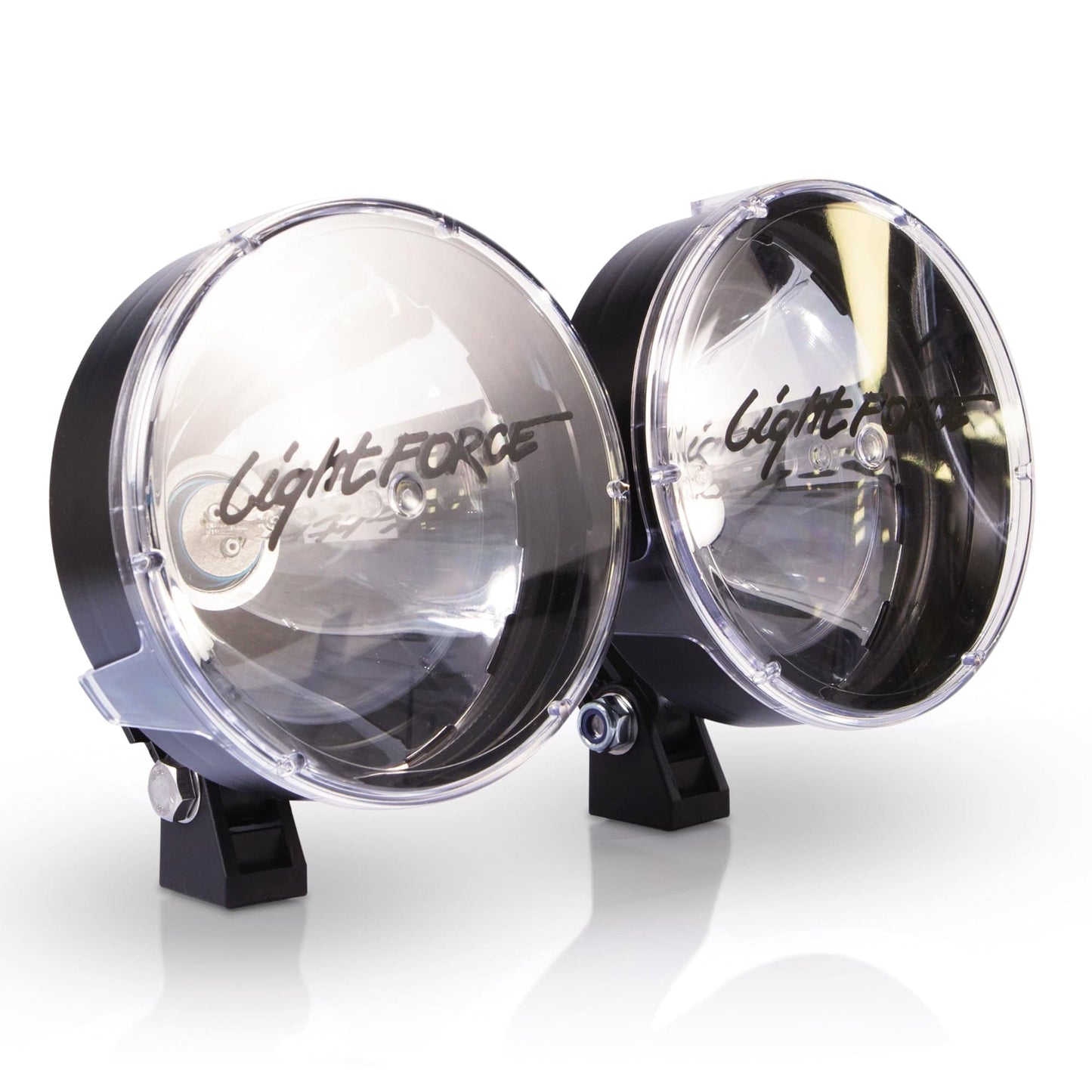 Lightforce Halogen Driving Light Round 24V Spot Beam - Twin Pack RMDL170HT2