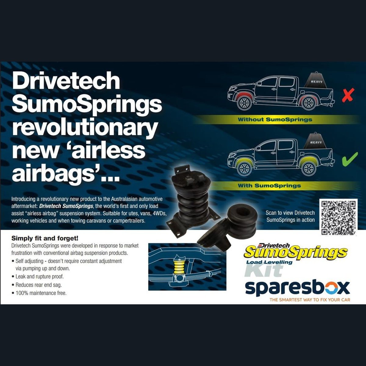 Drivetech SumoSprings Airless Airbag Kit - Lite Coil 43-49mm