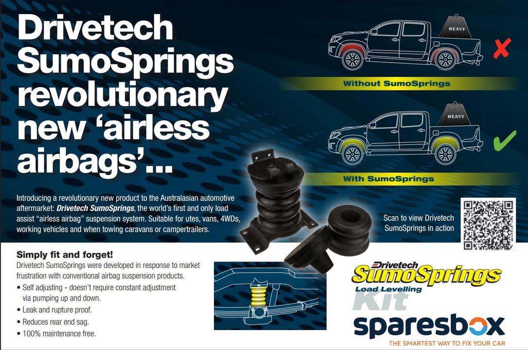 Drivetech SumoSprings Airless Airbag - 50mm Spacer Kit