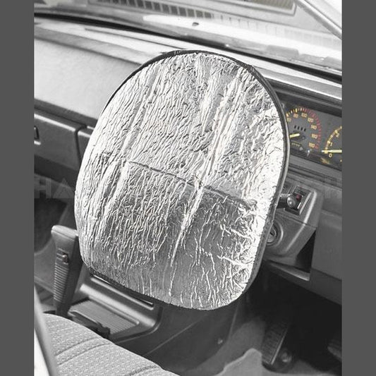 Sunland Interior Reflective Steering Wheel Cover Silver 42x39cm - SCG705