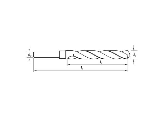 Sutton Drill Bit Reduced Shank HSS 5/8x1/2in. SH 5/8  RS