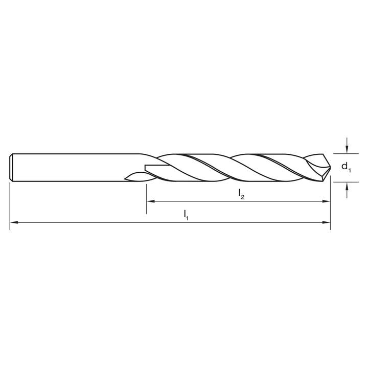 Sutton Jobber Drill Bit HD Cobalt HSS 5.5mm Dia 57mm L2 93mm L1 D1090550