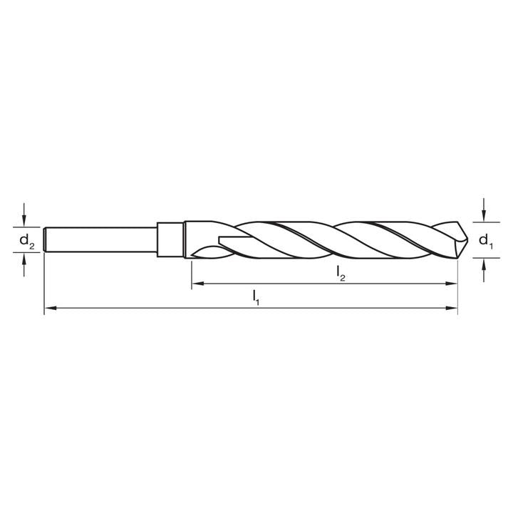 Sutton Reduced Shank Drill Bit 16.5mm D1 86mm L2 152mm L1 D1881650