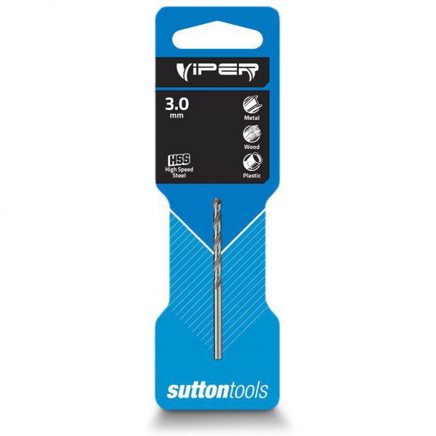 Sutton Jobber Drill Bit Viper HSS 3x61mm S/P HSP300