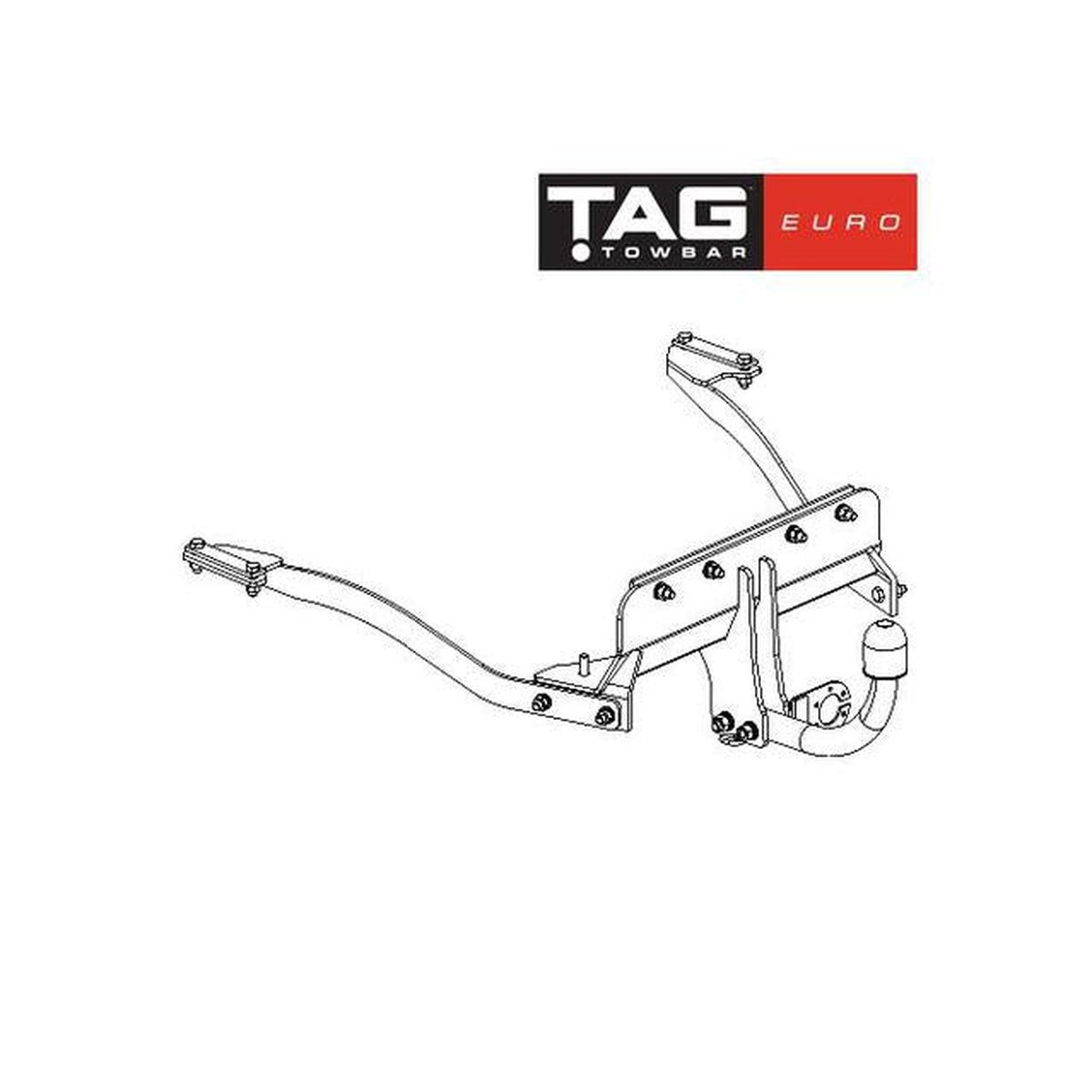 TAG Towbar Euro (Horizontal) Suits BMW 7 Series E38 Sedan 1994-01 BMW717