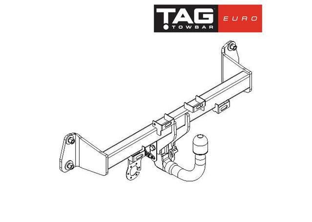 TAG Towbar Euro (Vertical) Suits BMW 3 Series F30,F31 2012-On BMW727V