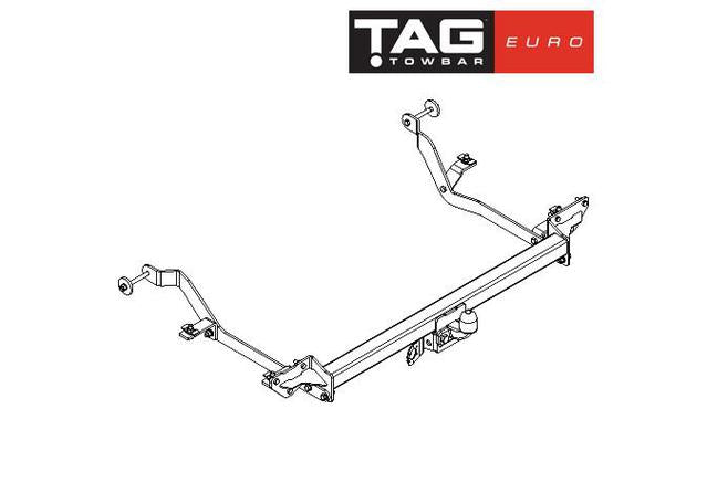 TAG Towbar Euro (Horizontal) Suits Fiat Ducato L4 Open Loading 2007-14 FIA703