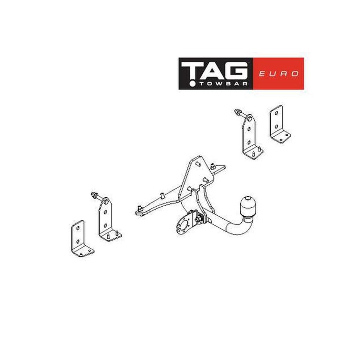 TAG Towbar Euro (Horizontal) Suits Saab 9-5 Wagon 1997-09 SAA703