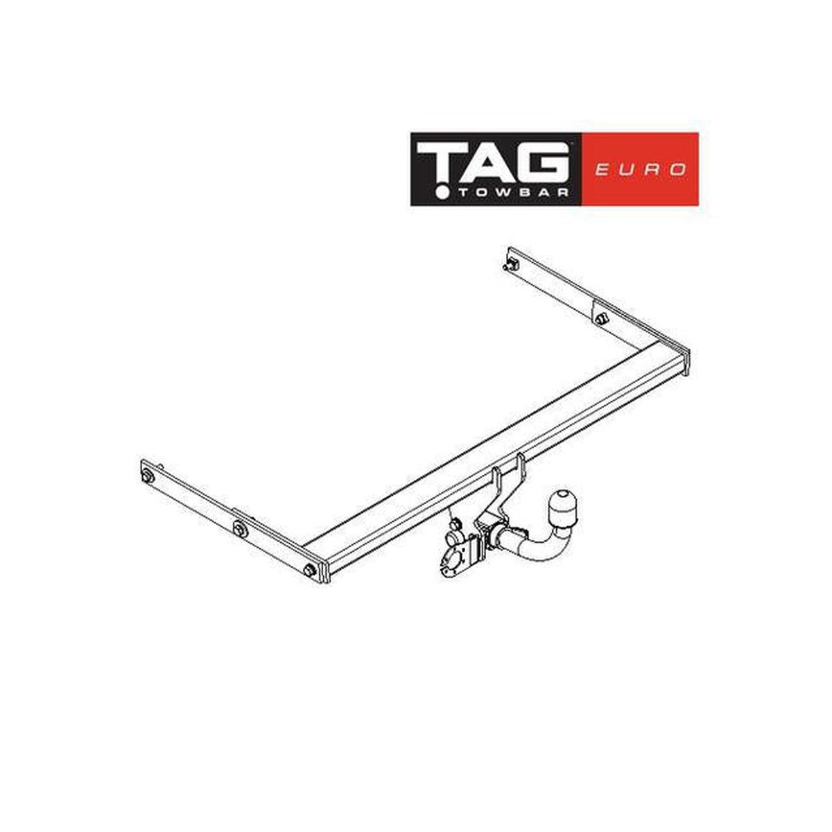 TAG Towbar Euro (Horizontal) Suits Skoda Superb II 4 Door 2008-15 SKO702