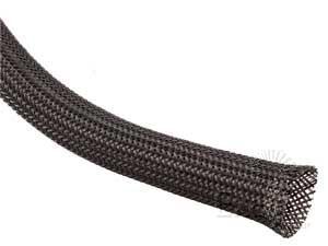 Techflex Flexible Braided Sleeving Clean Cut 10mm x 30m CCP0.38BK