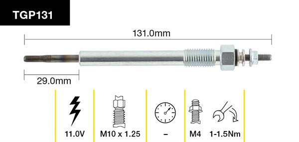 Tridon Glow Plug TGP131