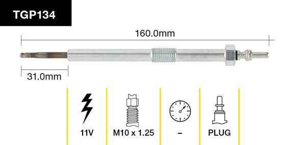 Tridon Glow Plug TGP134