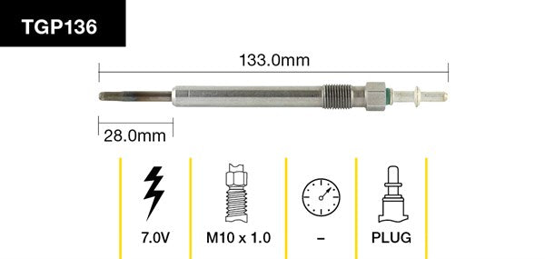 Tridon Glow Plug TGP136