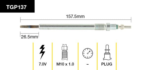 Tridon Glow Plug TGP137