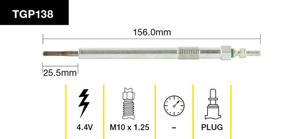 Tridon Glow Plug TGP138