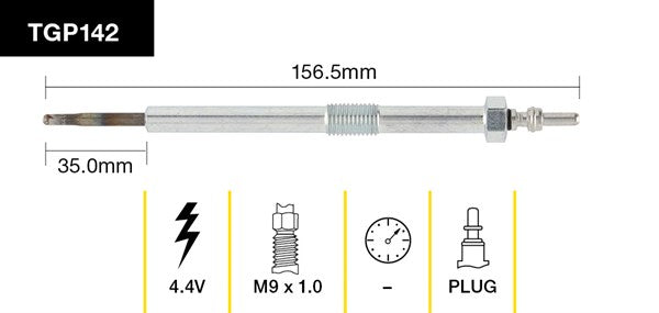 Tridon Glow Plug TGP142