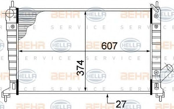 Hella Radiator 8MK 376 772-401