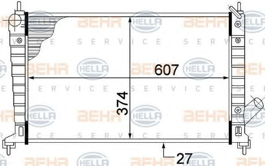 Hella Radiator 8MK 376 772-401
