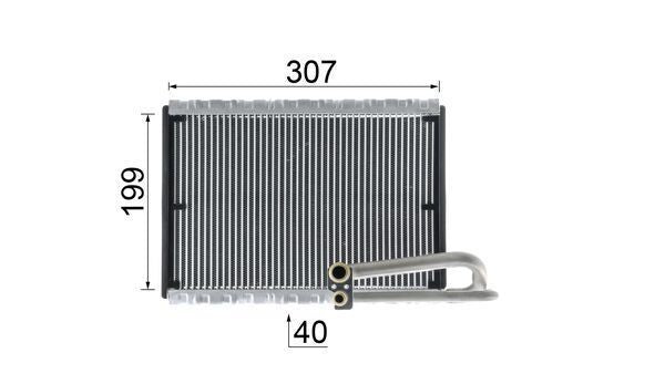MAHLE Air Conditioning Evaporator Core AE 121 000P