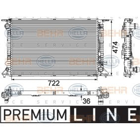 Hella Radiator 8MK 376 745-651