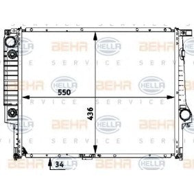 Hella Radiator 8MK 376 713 091