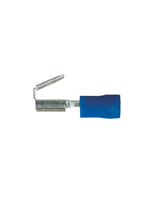 Thunder Crimp Terminal 2 Way Male/Female Insulated Blade Blue 6.3mm 10Pk