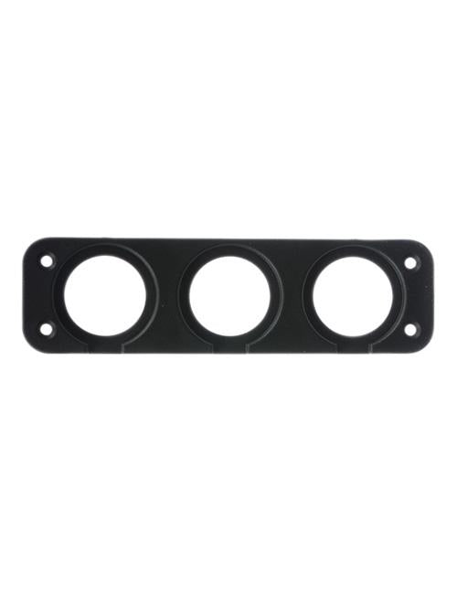 Thunder Triple Socket Flush Mount Panel 150mm x 43mm
