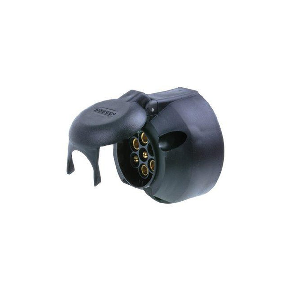 Thunder Small Round Trailer Plug Socket 7 Pin Plastic