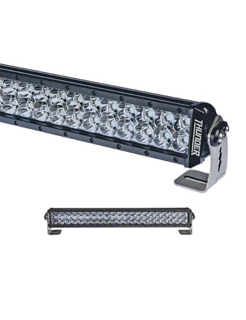 Thunder LED Driving Light Bar 12/24 42 LED 126W Single Row Spot Beam