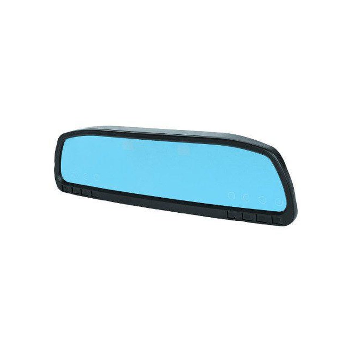 Thunder Rearview Mirror With 8 Way Switch Panel & Dual Voltage Meter Display Suits 4x4 4WD